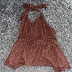 Express halter neck flowy top